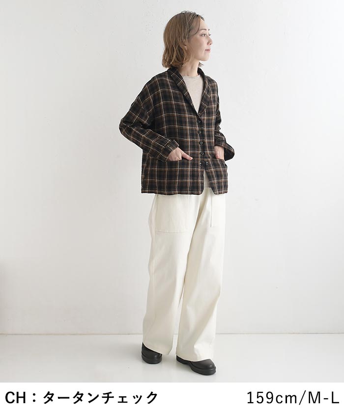 早割10％OFFクーポン ジャケット 綿麻パナマクロス earth_eco_loco 秋 30代 40代 50代 26AW0821, | earth_eco_loco | 11