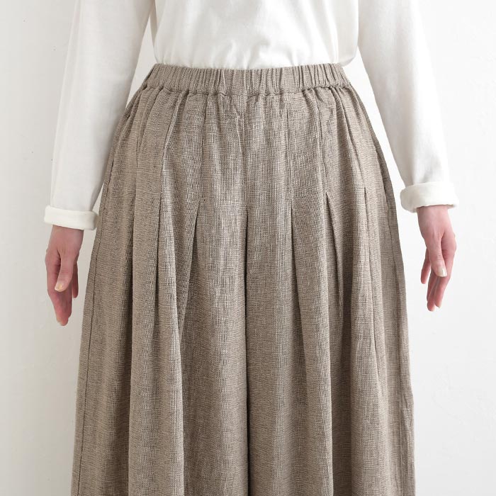 早割10％OFFクーポン フレアパンツ 綿麻パナマクロス earth_eco_loco  秋 30代 40代 50代 26AW0821, | earth_eco_loco | 16