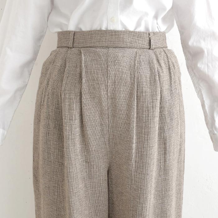 早割10％OFFクーポン ワイドパンツ 綿麻パナマクロス earth_eco_loco  秋 30代 40代 50代 26AW0821, | earth_eco_loco | 16