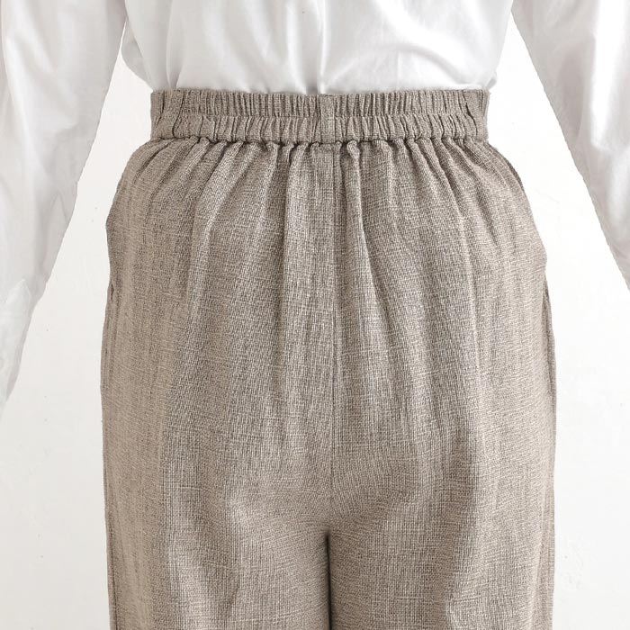 早割10％OFFクーポン ワイドパンツ 綿麻パナマクロス earth_eco_loco  秋 30代 40代 50代 26AW0821, | earth_eco_loco | 17
