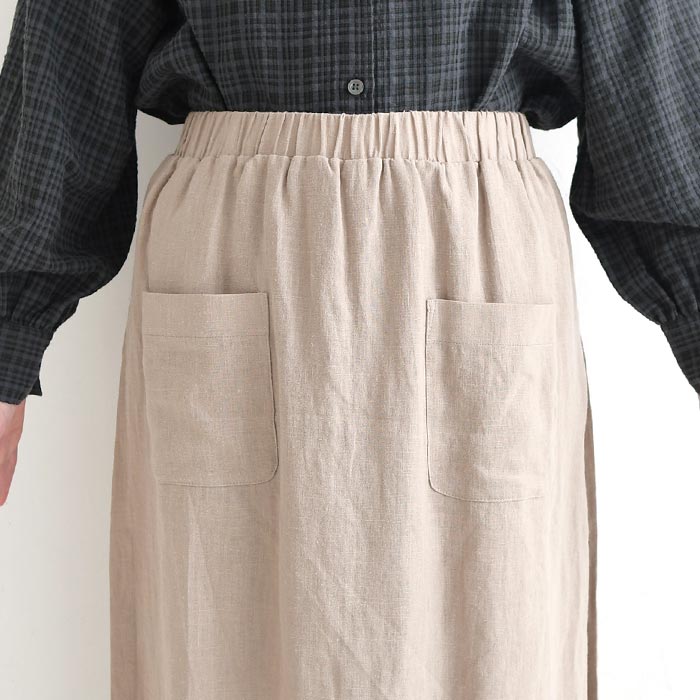 スカートパンツ ラミー100% earth_eco_loco  春 夏 秋 30代 40代 50代 26AW0904, | earth_eco_loco | 14
