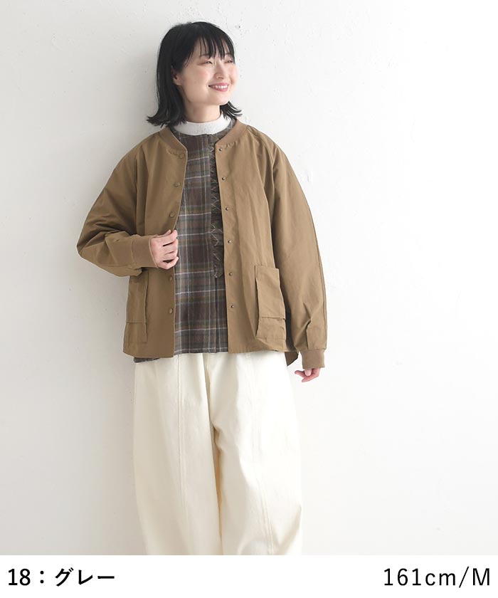 早割10％OFFクーポン ブラウス 綿麻 フリル チェック earth_eco_loco  秋冬 30代 40代 50代 26AW0821, | earth_eco_loco | 13
