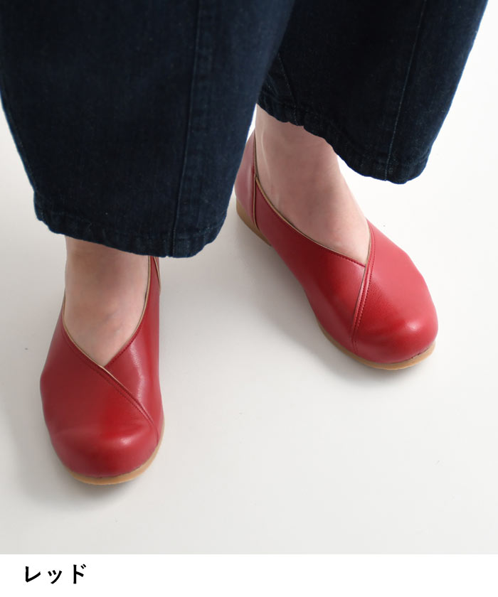 最大20％OFFクーポンあり パンプス レディース フラットシューズ 日本製 バレエシューズ ラウンドトゥ 歩きやすい 柔らかい 痛くない 大きいサイズ 25SS0228R, | earth_eco_loco | 14
