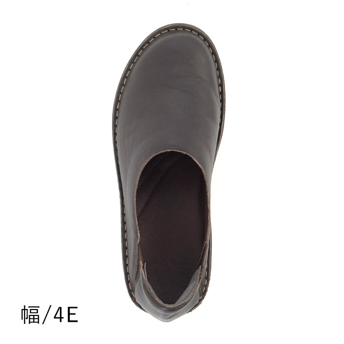 earth_eco_loco 本革 スリッポン 4E 靴 レディース 外反母趾 軽い 歩き