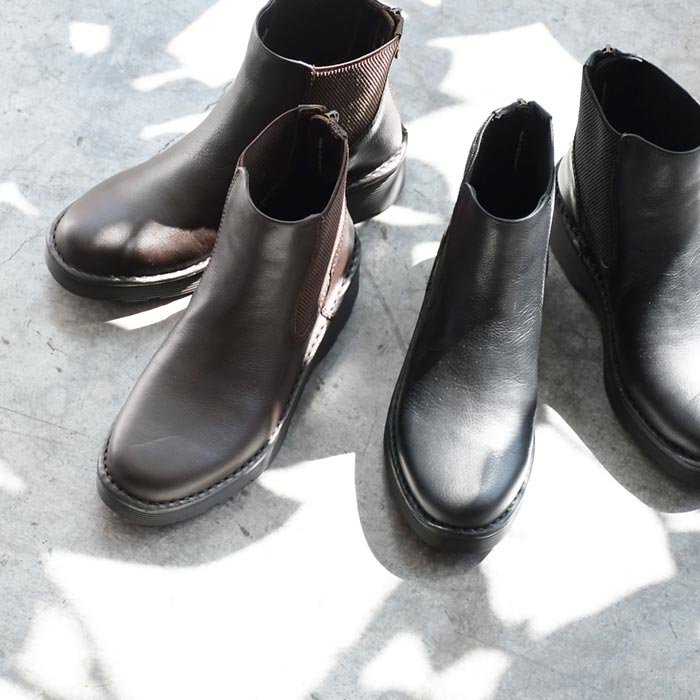 4E 本革 サイドゴアブーツ 幅広 ゆったり 歩きやすい 履きやすい レディース 厚底 春夏 大きいサイズ 25AW0919R, | earth_eco_loco | 15