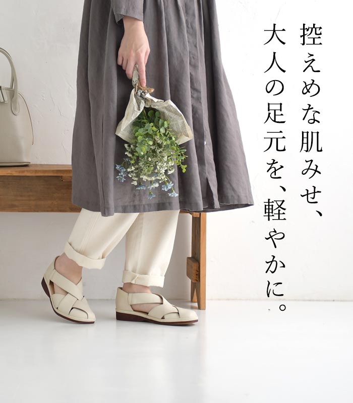 1111円OFFクーポンあり 本革 コンフォートサンダル 3E 歩きやすい フラットシューズ レディース 22.5〜24.5 30代 40代 50代 春 夏 秋 冬 26SS0304R, c14, | earth_eco_loco | 06