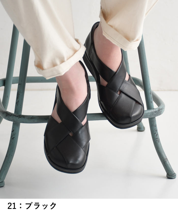 1111円OFFクーポンあり 本革 コンフォートサンダル 3E 歩きやすい フラットシューズ レディース 22.5〜24.5 30代 40代 50代 春 夏 秋 冬 26SS0304R, c14, | earth_eco_loco | 07