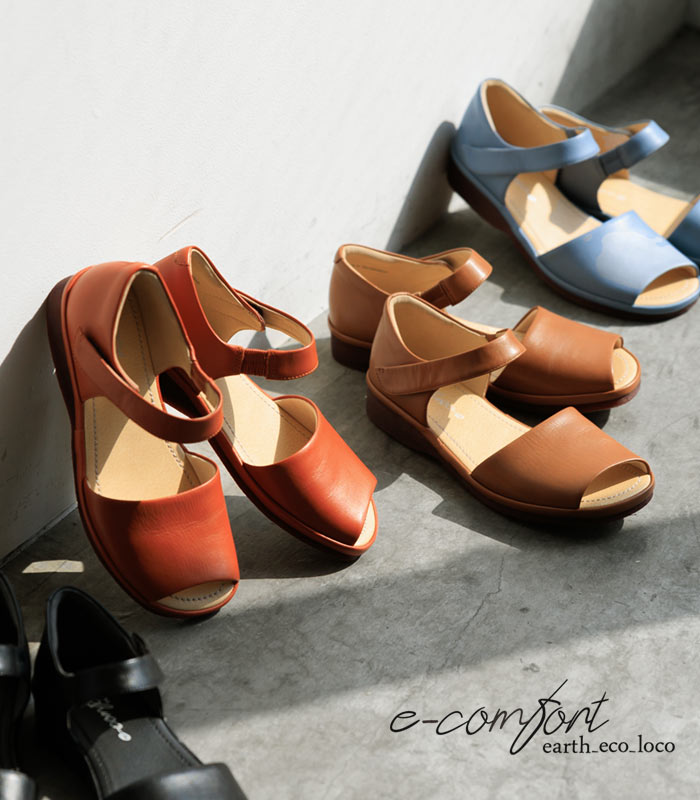 サンダル レディース コンフォート 疲れない 歩きやすい 3E ゆったり 本革 ストラップサンダル 大きいサイズ 25SS0418, | earth_eco_loco | 18