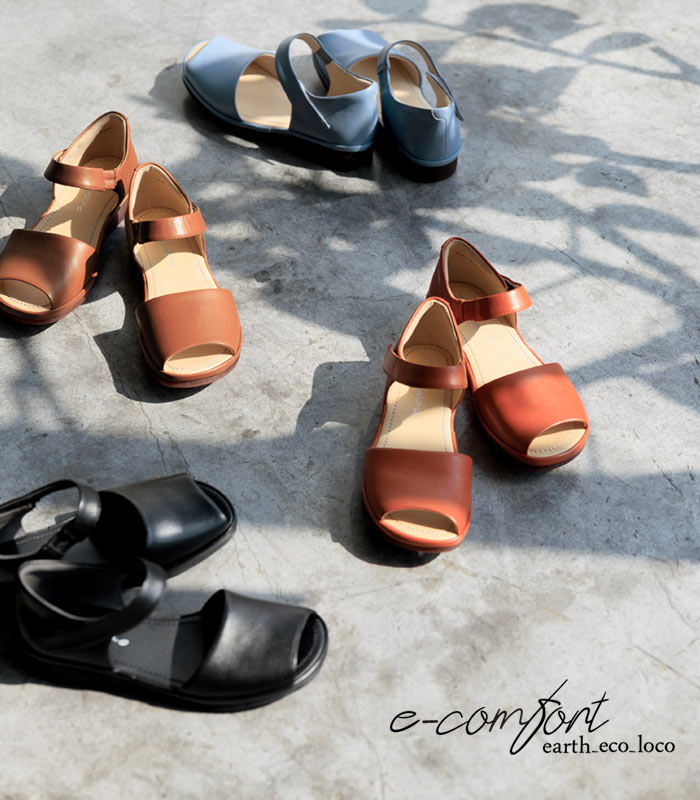 サンダル レディース コンフォート 疲れない 歩きやすい 3E ゆったり 本革 ストラップサンダル 大きいサイズ 25SS0418, | earth_eco_loco | 07