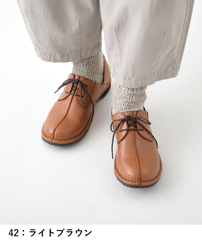 3E 本牛革 センターステッチ レースアップシューズ 幅広 歩きやすい 楽ちん 快適 25AW0829, | earth_eco_loco | 13