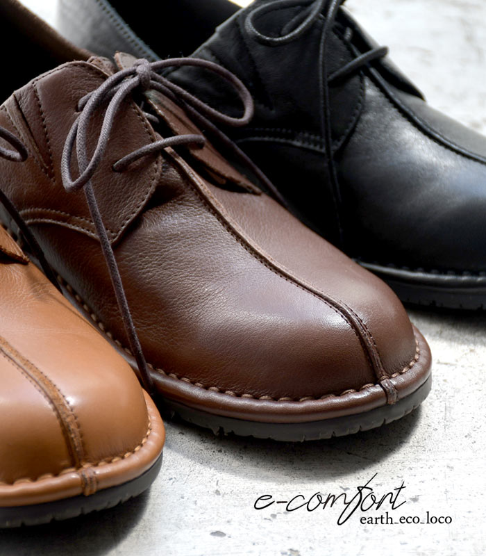 3E 本牛革 センターステッチ レースアップシューズ 幅広 歩きやすい 楽ちん 快適 25AW0829, | earth_eco_loco | 17