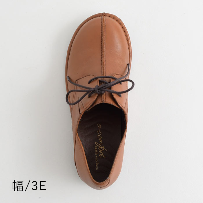 3E 本牛革 センターステッチ レースアップシューズ 幅広 歩きやすい 楽ちん 快適 25AW0829, | earth_eco_loco | 19