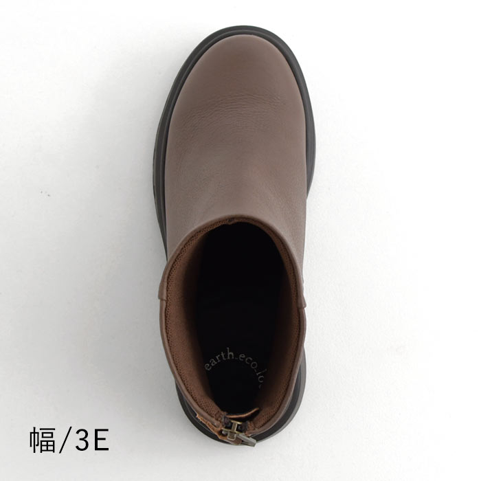 クーポンで30％OFF 本革 3E ショートブーツ レディース コンフォートシューズ 25AW1003, | earth_eco_loco | 19