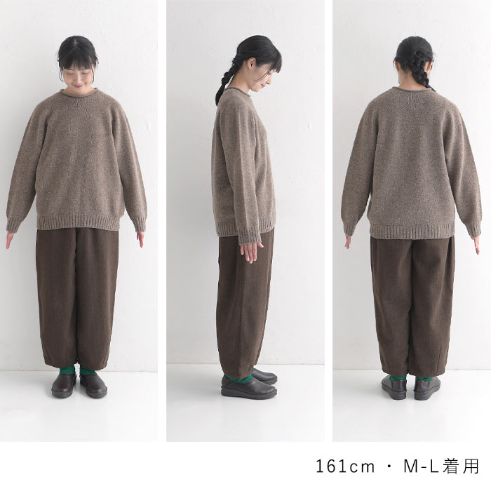 オリジナル 日本製 sococoti上質ウール100％ ニットプルオーバー M-L〜3L秋 冬 大きいサイズ 30代 40代 50代 23AW1117, |  | 20