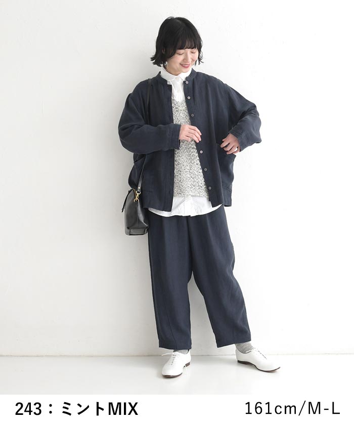 クーポンあり ニットベスト綿混メランジニット サマーニット earth_eco_loco 春 夏 30代 40代 50代 26SS0327, | earth_eco_loco | 15