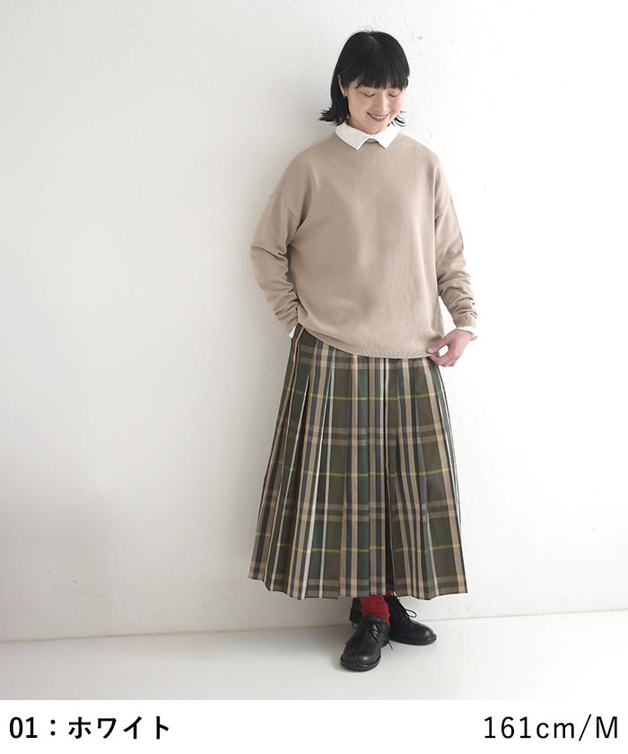 カットソー 襟レース使い ハイネック 柔らかストレッチ earth_eco_loco  秋 冬 30代 40代 50代 26AW0904, | earth_eco_loco | 10