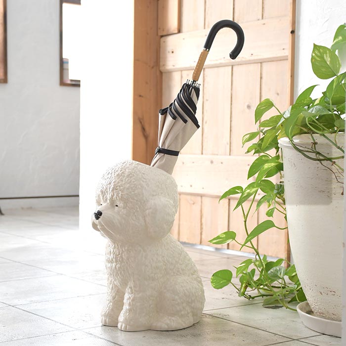 花瓶 フラワーベース 犬 ビションフリーゼ インテリア かわいい