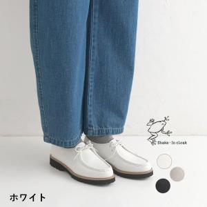 Shake In cloak ブラックソール モカシンシューズ 靴 シンプル S〜LL 23cm〜2...