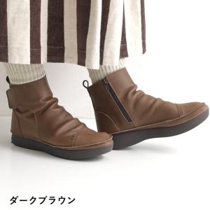 08Mab 日本製 本革 調整可能 サイドジップブーツ 靴 シューズ 軽量 歩きやすい ブーツ レデ...