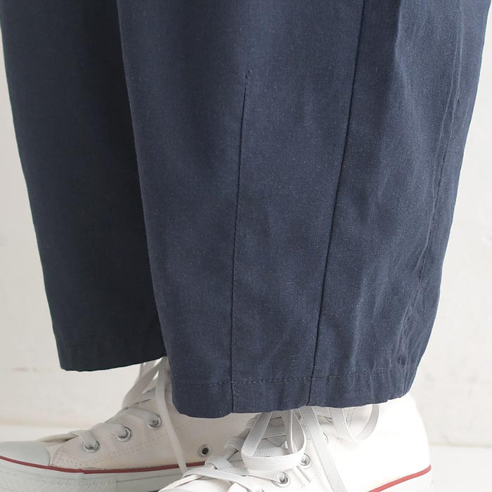 S〜LL nod 綿麻 ウエストゴム ギャザー サーカスパンツ ワイドパンツ大きいサイズ 春 夏 30代 40代 50代 24SS0517,   greb, c14, |  | 18