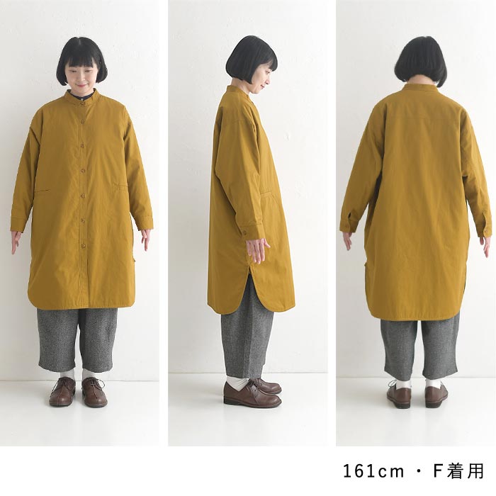 シャツコート ライトアウター レディース nachukara ライトツイル 薄