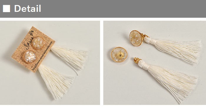 2点までメール便可 ピアス SAWA サワ レジン タッセルピアス