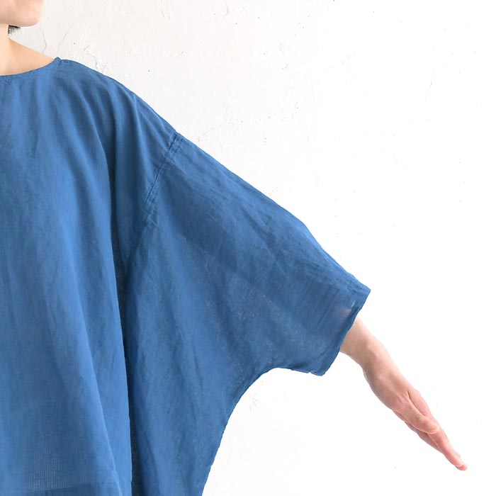 ブラウス レディース プルオーバー ポンチョ風 前後着 コットンリネン 綿 麻 25SS0711, | SO(ファッション) | 21