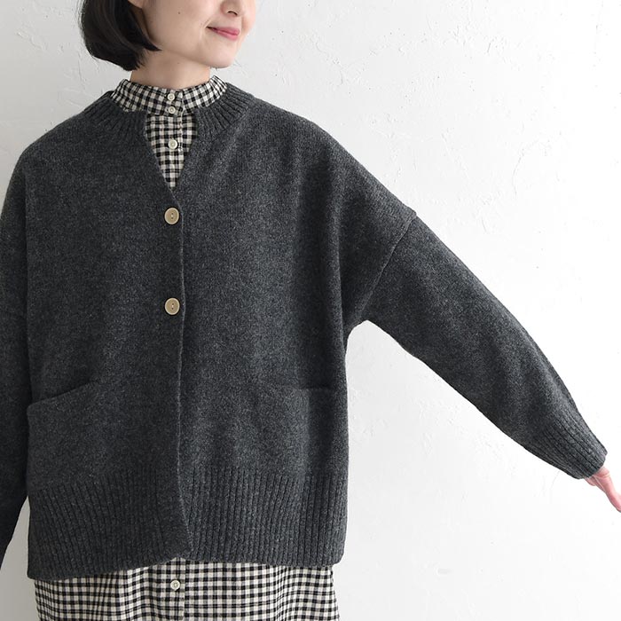 SO カーディガン レディース ウール100％ 30代 40代 50代 秋冬