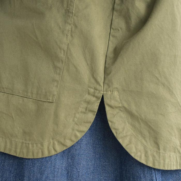 フード付きシャツジャケット コットンツイル SUN VALLEY 日本製品染め 秋 春 sel, 26AW0925, | SUN VALLEY | 19