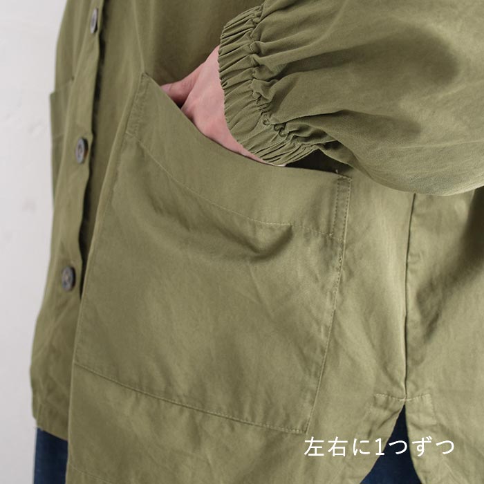 フード付きシャツジャケット コットンツイル SUN VALLEY 日本製品染め 秋 春 sel, 26AW0925, | SUN VALLEY | 20