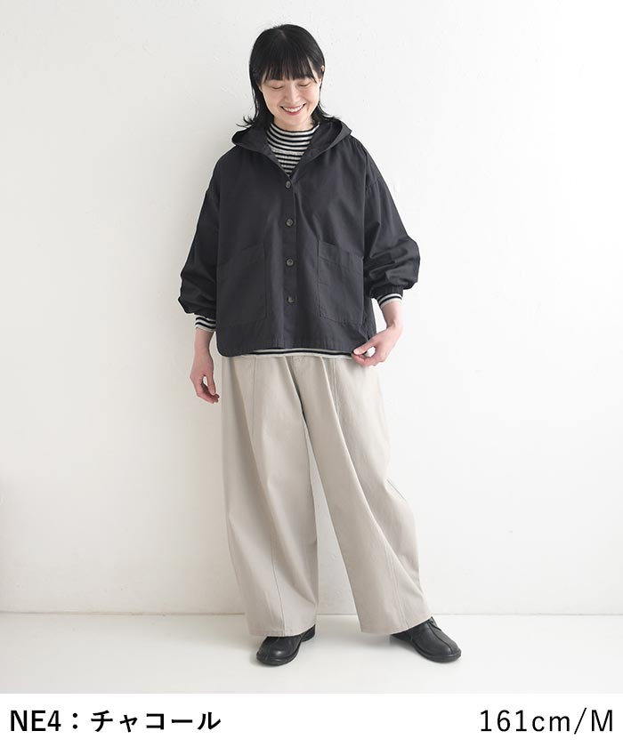 フード付きシャツジャケット コットンツイル SUN VALLEY 日本製品染め 秋 春 sel, 26AW0925, | SUN VALLEY | 07