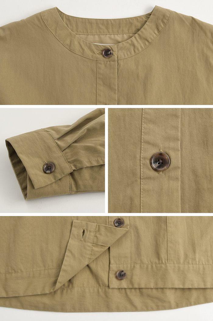 ノーカラージャケット ショートコート 綿ナイロンダンプ  SUN VALLEY 秋 春 sel, 26AW0925, | SUN VALLEY | 22
