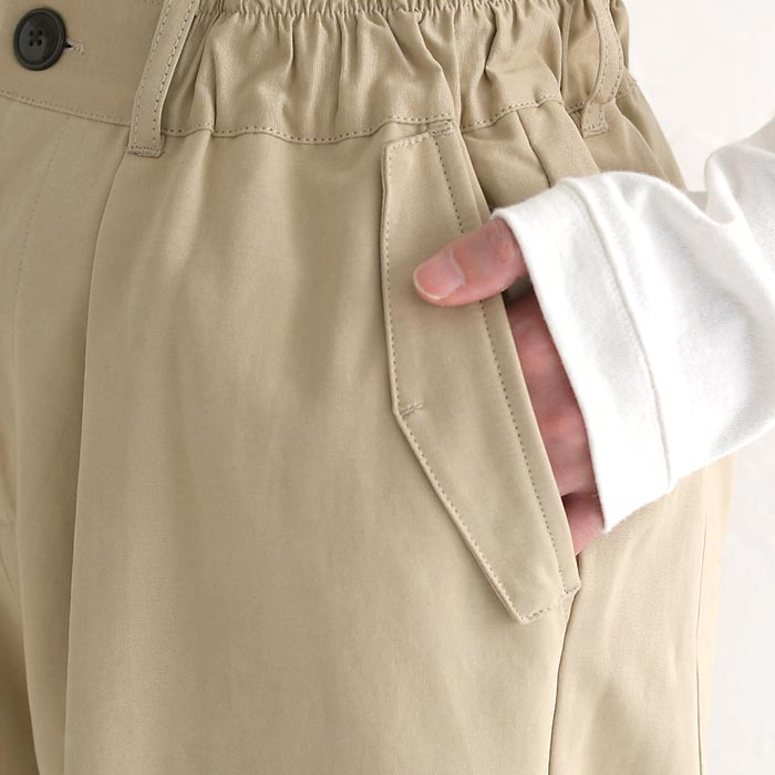 50％OFF セール！ 返品交換不可 パンツ ワイド ロング レディース あったか SUN VALLEY ナイロングログラン ウエストゴム 24AW1129, q1219, q5, | SUN VALLEY | 15