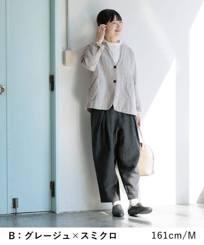 最安通販KOTONAセットアップ　パンツスーツ　シルク　リネン スーツ・フォーマル・ドレス
