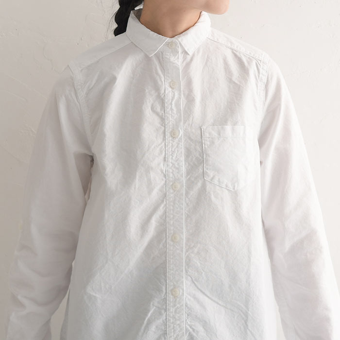 23%OFF シャツ 長袖 レディース ブラウス ロング丈 綿100％ SUNVALLEY サンバレー 綿オックス 無地 ecoloco別注 25SS0124R, オリジナル c14, | SUN VALLEY | 19