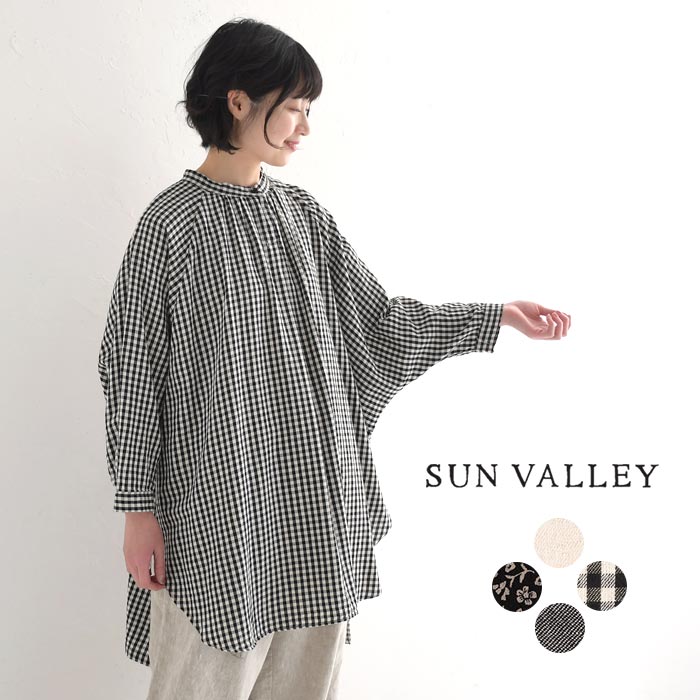  2024年おすすめのアイテム満載 VALLEY SUN シャツ ブラウス 9分袖 レディース チュニック トップス