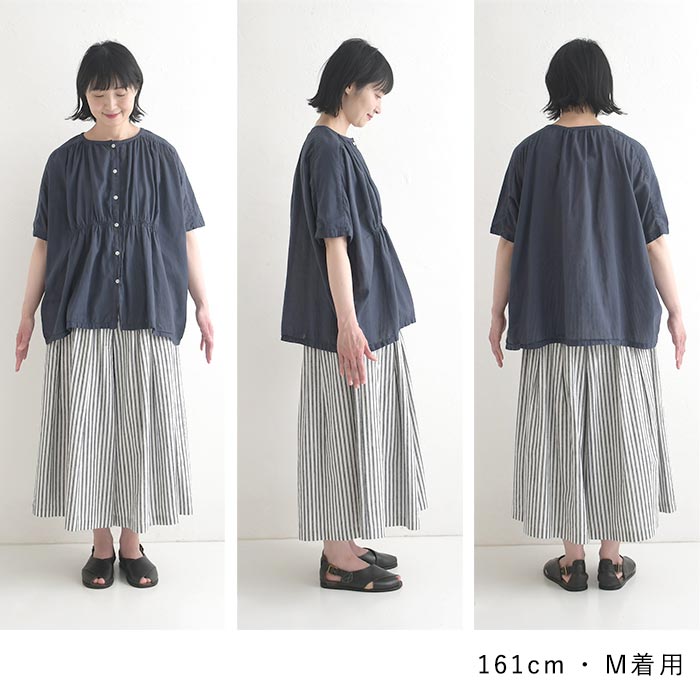 SUN VALLEY（サンバレー） ブラウス コットンボイル 日本製染 綿100