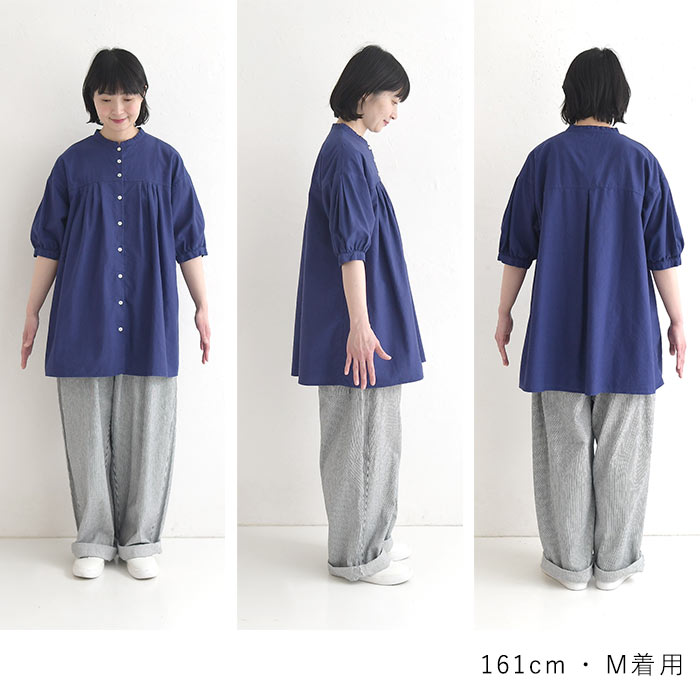 SUN VALLEY（サンバレー） チュニックブラウス 綿オックス SUN VALLEY