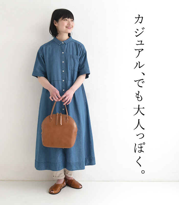 美品♪イエナ テンセル 胸ポケットシャツ ワンピース 長袖 ロングシャツ 日本製 DouDou（ドゥドゥ） ワンピース テンセルロングシャツドレス