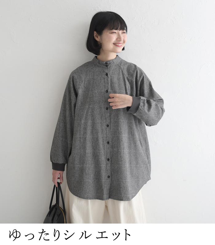 SUN VALLEY（サンバレー） チュニック 長袖 レディース 綿麻起毛