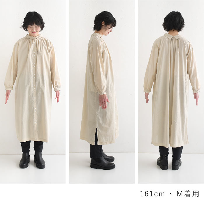SUN VALLEY シャツワンピース ロング 2WAY レディース