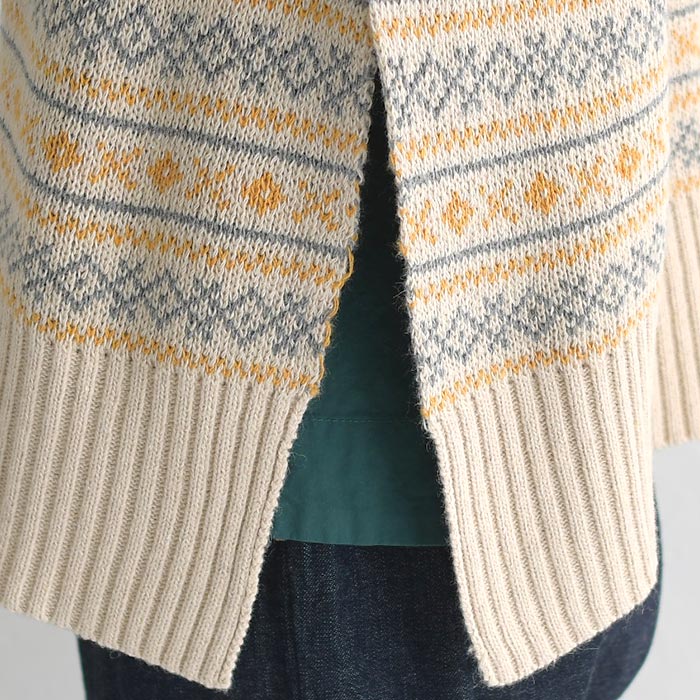 50％OFF セール！ 返品交換不可 ニットベスト レディース プルオーバー ラムウール混 SUN VALLEY サンバレー 24AW1011, q1219, q5, | SUN VALLEY | 16