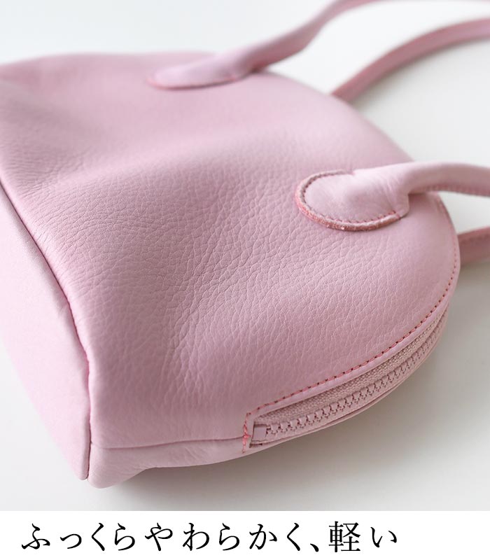 ハンドバッグ トートバッグ レディース 日本製 本革 ファスナー付き 小さめ TIDEWAY 軽い レザー 25SS0307, k1204, | TIDEWAY | 07