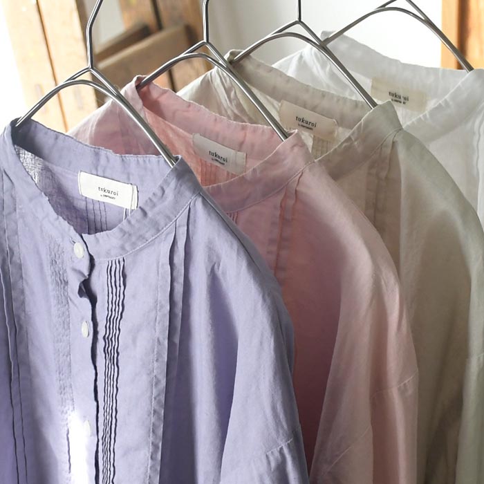 新作早割P5倍 フロントタックブラウス tukuroi 綿麻平織 日本製品染 春 夏 30代 40代 50代 26SS0306, | SUN VALLEY | 16