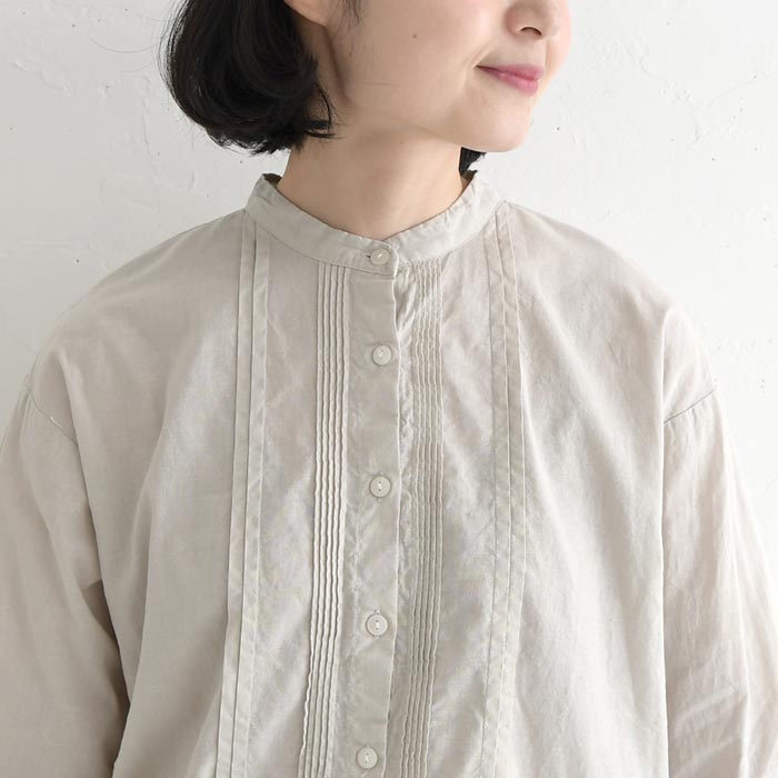 新作早割P5倍 フロントタックブラウス tukuroi 綿麻平織 日本製品染 春 夏 30代 40代 50代 26SS0306, | SUN VALLEY | 17