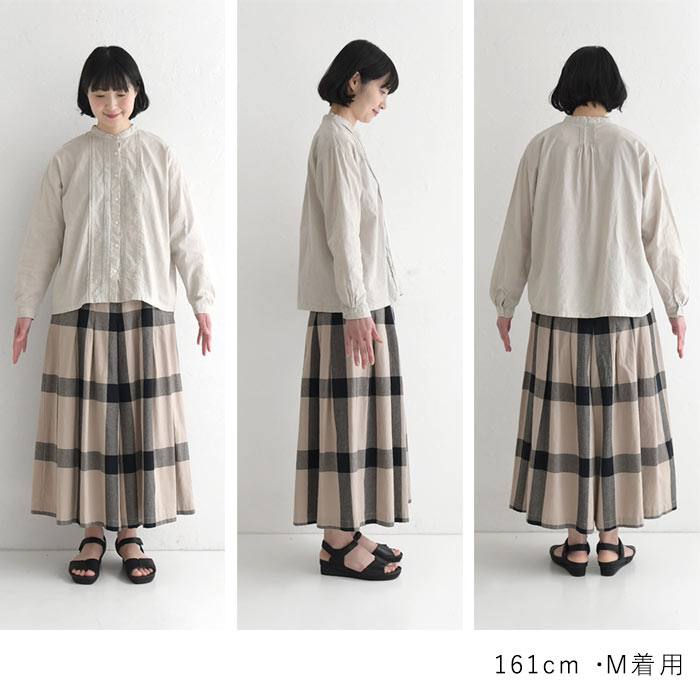 新作早割P5倍 フロントタックブラウス tukuroi 綿麻平織 日本製品染 春 夏 30代 40代 50代 26SS0306, | SUN VALLEY | 21