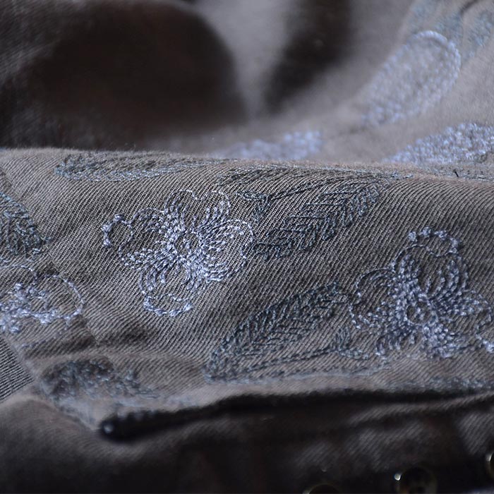 ブラウス 長袖 レディース シャツ 綿麻ツイル ボタニカル刺繍30代 40代 50代 秋冬 25AW1128, | SUN VALLEY | 16