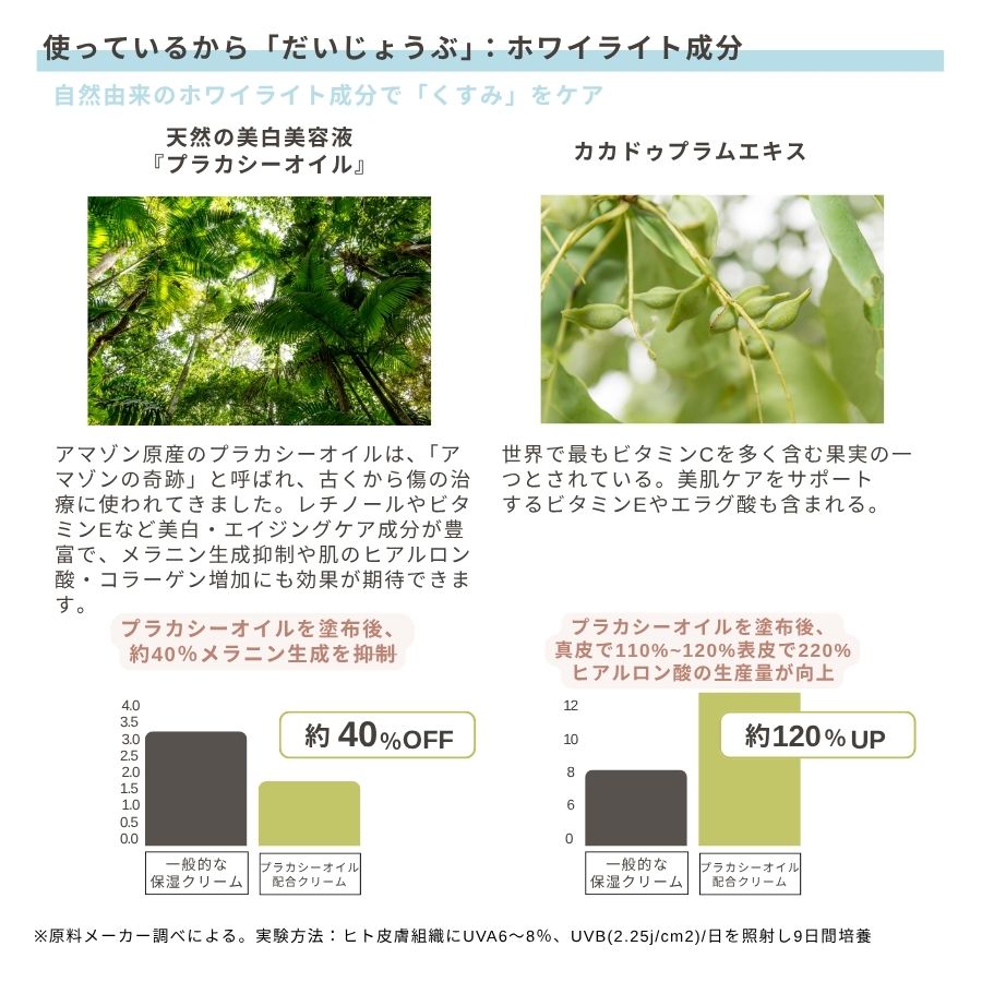 使っているから「だいじょうぶ」：ホワイライト成分