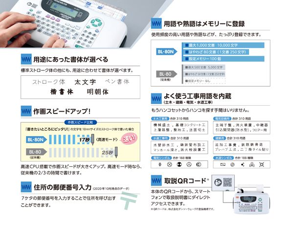 マックス MAX ワードライター BL-80N BL90004 : イーコンビYahoo