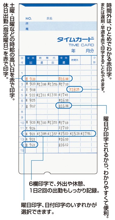 代引可】 まとめ アマノ タイムパックカード 6欄印字 B〔×2セット〕 discoversvg.com